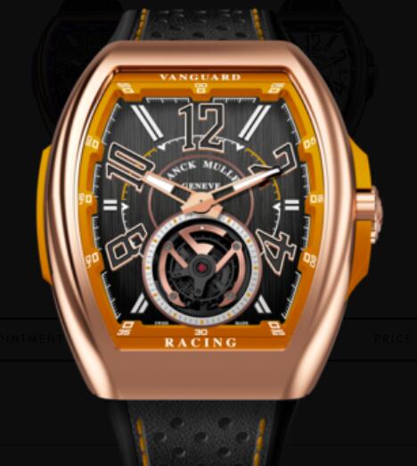 Buy Franck Muller Vanguard Racing Tourbillon Replica Watch for sale Cheap Price V 45 T RACING (OR)